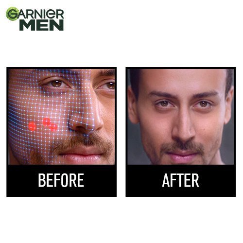 Garnier Men Acno Fight Facewash - Before After Image